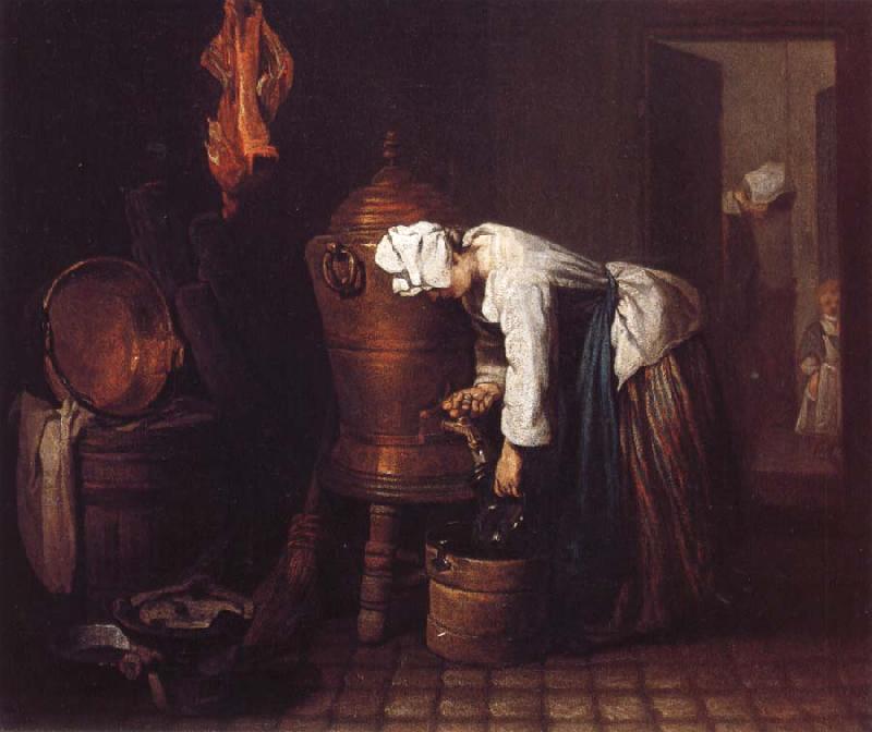 Jean Baptiste Simeon Chardin The Water Urn oil painting image